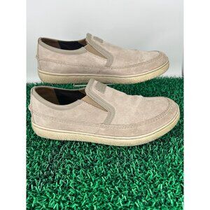 Clarks Men's Slip On Shoes Loafers Casual Comfort Beige Suede Size‎ 9.5 M